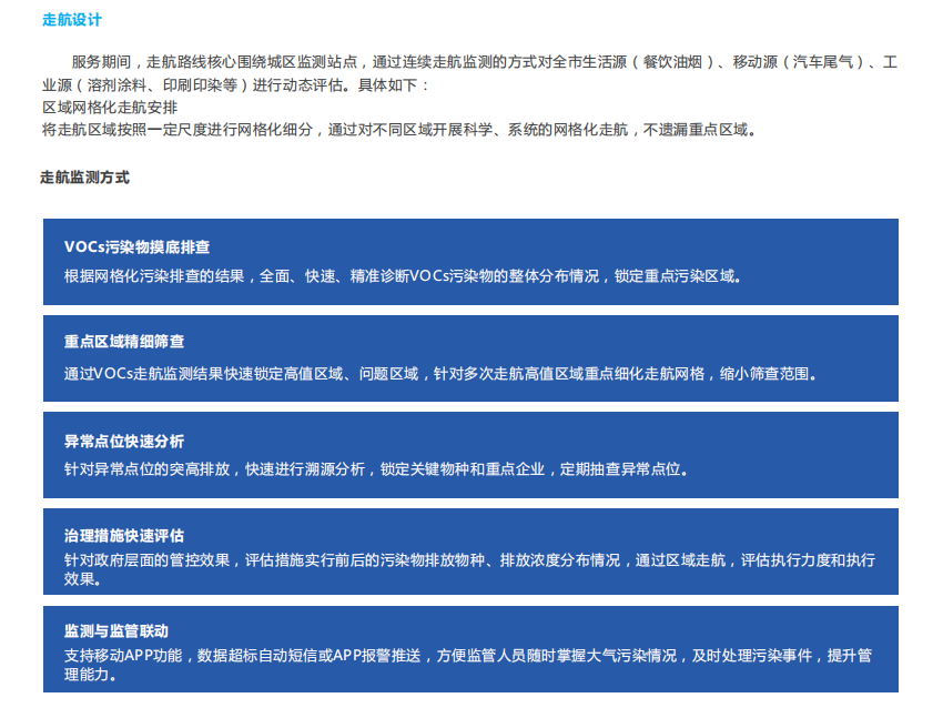 走航式環境監測服務技術方案